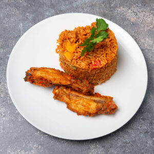 Jollof Rice (with protein)
