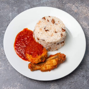Rice And Beans with proteins